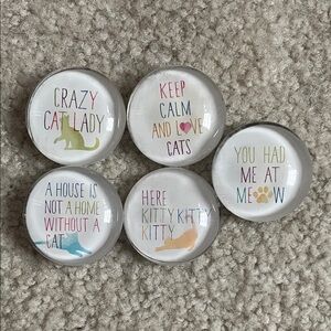 Cat-Themed Decorative Magnets